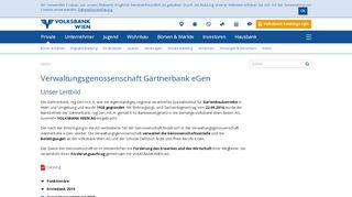 
                            3. Verwaltungsgenossenschaft Gärtnerbank eGen | VOLKSBANK WIEN