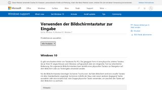 
                            11. Verwenden der Bildschirmtastatur zur Eingabe - Windows Help