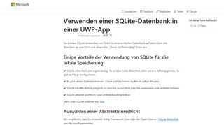 
                            13. Verwenden einer SQLite-Datenbank in einer UWP-App - UWP app ...