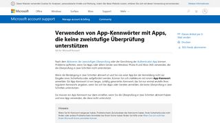 
                            12. Verwenden von App-Kennwörter mit Apps, die keine zweistufige ...