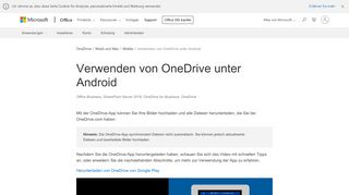 
                            8. Verwenden von OneDrive unter Android - Office-Support