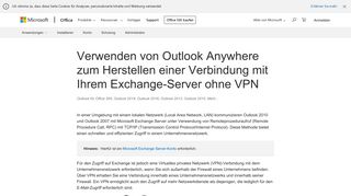 
                            4. Verwenden von Outlook Anywhere zum Herstellen einer ...