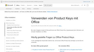 
                            5. Verwenden von Product Keys mit Office - Office-Support