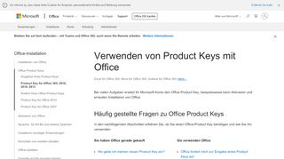 
                            4. Verwenden von Product Keys mit Office - Office-Support