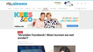 
                            10. 'Verwijder Facebook': Maar kunnen we wel zonder? | RTL Nieuws