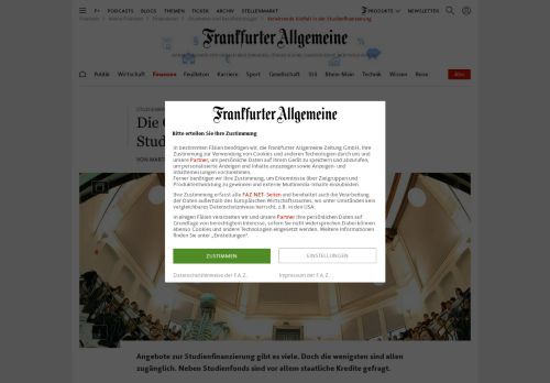 
                            12. Verwirrende Vielfalt in der Studienfinanzierung - FAZ