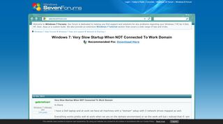 
                            13. Very Slow Startup When NOT Connected To Work Domain Solved ...