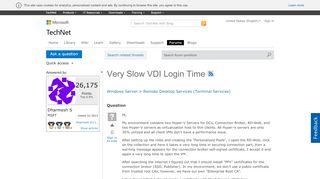 
                            4. Very Slow VDI Login Time - Microsoft