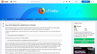 
                            6. Very weird thing with a phpbb forum on Firefox : firefox - Reddit