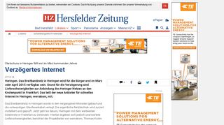 
                            10. Verzögertes Internet | Schenklengsfeld-Friedewald - Hersfelder Zeitung