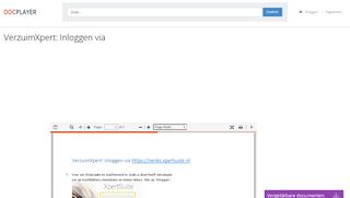 
                            6. VerzuimXpert: Inloggen via - PDF - DocPlayer.nl