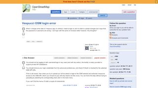 
                            11. Vespucci OSM login error - OSM Help