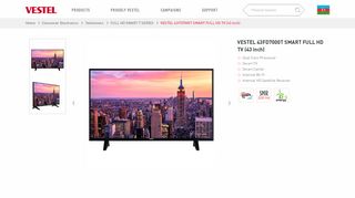 
                            4. VESTEL 43FD7000T SMART FULL HD TV (43 inch) - Vestel Azerbaijan