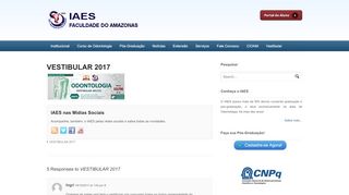 
                            5. VESTIBULAR 2017 - IAES - Faculdade do Amazonas