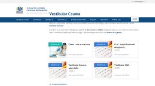 
                            10. Vestibular - Universidade Ceuma