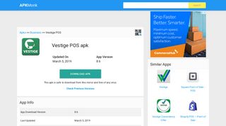 
                            5. Vestige POS Apk Download latest version 8.5- com.vestige.ui ...