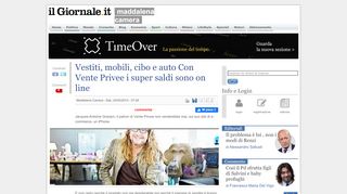 
                            12. Vestiti, mobili, cibo e auto Con Vente Privee i super saldi sono on line