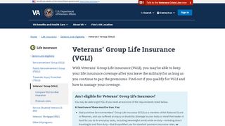 
                            6. Veterans Group Life Insurance (VGLI) - Life Insurance