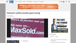 
                            10. Veteran's online auction goes wrong | News | cbs46.com