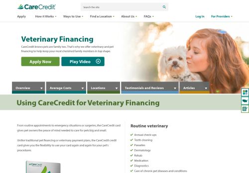 
                            13. Veterinary Financing | CareCredit