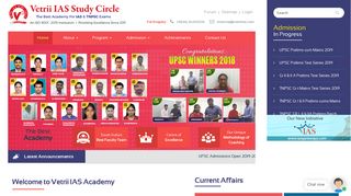 
                            9. Vetrii IAS academy | Best IAS coaching centre in Chennai