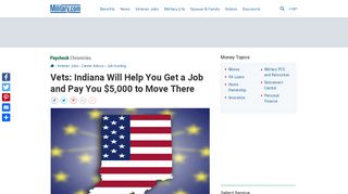 
                            10. Vets: Indiana Will Help You Get a Job and Pay You ... - ...