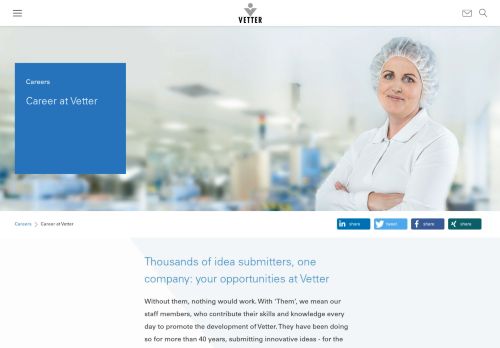 
                            9. Vetter - Career at Vetter | Pharmaceutical industrie