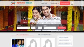 
                            9. Vettuva Gounder Matrimony - Matrimonials India