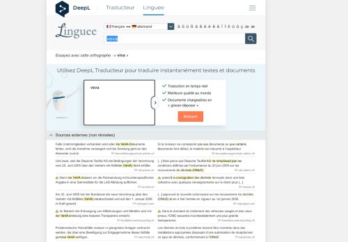 
                            10. veva - Traduction en français – dictionnaire Linguee