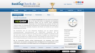 
                            8. Vexcash Kurzzeitkredit | BankingCheck.de