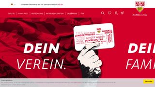 
                            2. VfB Stuttgart Onlineshop für Fanartikel und Tickets