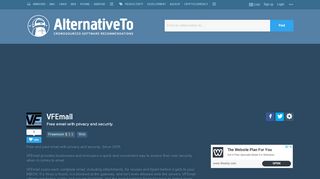 
                            4. VFEmail Alternatives and Similar Websites and Apps - AlternativeTo.net