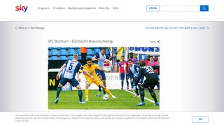 
                            12. VfL Bochum – Eintracht Braunschweig - Sky - 2. Bundesliga