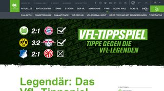 
                            6. VfL-Tippspiel | VfL Wolfsburg | VfL Wolfsburg
