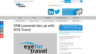 
                            10. VFM Leonardo ties up with GTA Travel | Travel Industry News ...