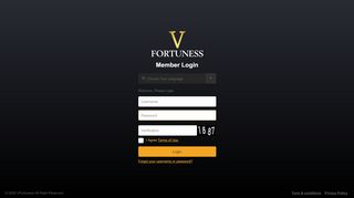 
                            1. VFortuness: Login To your Account