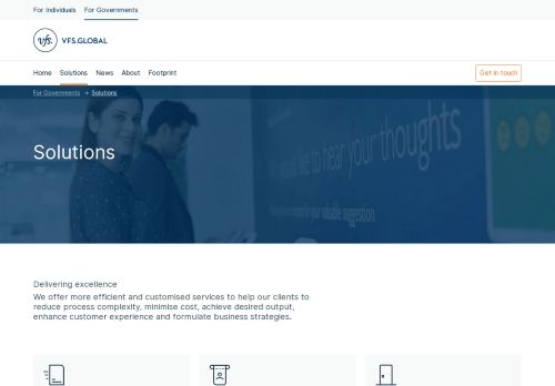 
                            2. VFS Global | Governments | Solutions