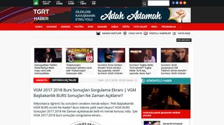 
                            10. VGM 2017 2018 burs sonuçları sorgulama ekranı | VGM Başbakanlık ...