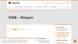 
                            6. VGM - Shipper - Hapag-Lloyd