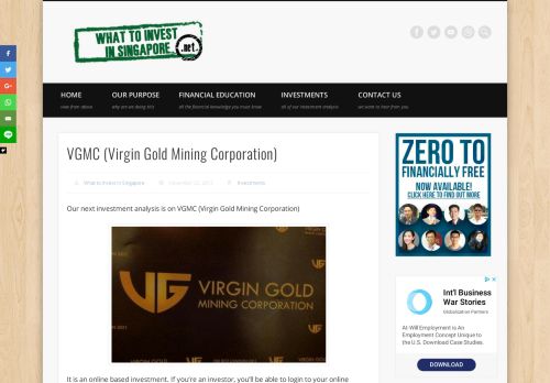 
                            6. VGMC (Virgin Gold Mining Corporation)