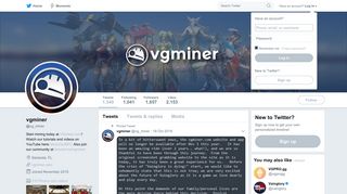 
                            2. vgminer (@vg_miner) | Twitter