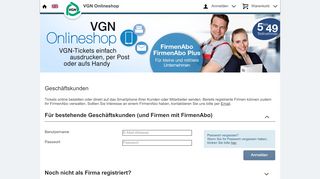 
                            2. VGN Onlineshop | Onlineshop für Firmen Login