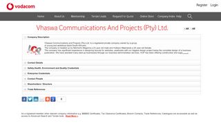 
                            5. Vhaswa Communications And Projects (pty) Ltd. - Vodacom Trade Direct