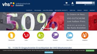 
                            11. VHS Bielefeld: Startseite