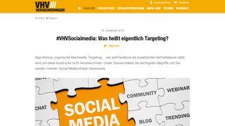 
                            13. VHVSocialmedia: Was heißt eigentlich Targeting? - VHV Partner-Portal