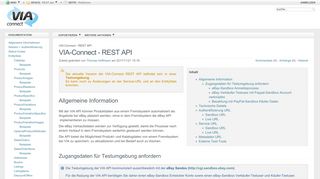 
                            12. VIA-Connect - REST API (REST-Api.WebHome) - XWiki