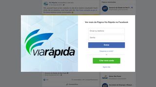 
                            13. Via Rápida - Olá, pessoal! Quem já tem cadastro no site... | Facebook