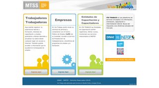 
                            2. VÍA TRABAJO - Inicio