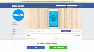 
                            13. Viabox - About | Facebook