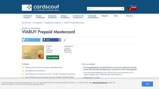 
                            12. VIABUY Prepaid Mastercard: Alle Vorteile | cardscout